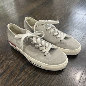 Paul‎ Green Shoes Women’s US 7.5 UK 5  Gray Lace Up Madiline Suede Sneaker